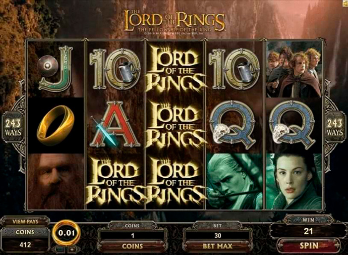 The Lord Of The Ring slot had an RTP of 96.3%