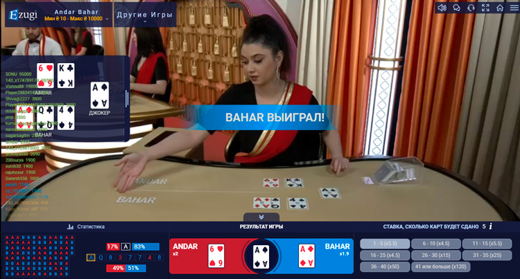 Live version of a card game from India