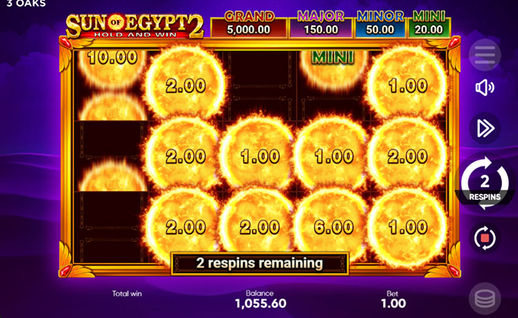 Bonus mode screen